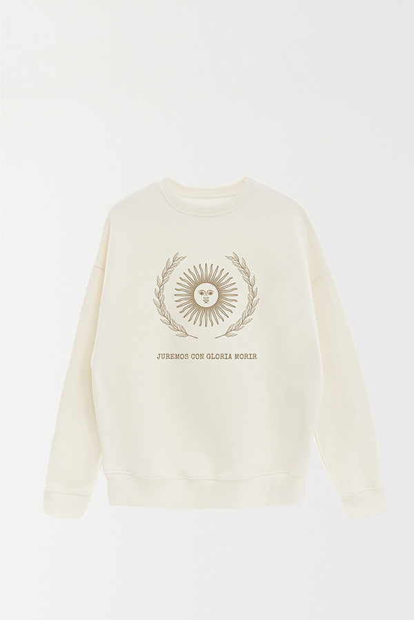 BUZO CREWNECK ESTAMPADO ARG LAUREL JUREMOS