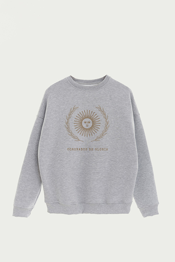 BUZO CREWNECK ESTAMPADO ARG LAUREL CORONADOS DE GLORIA