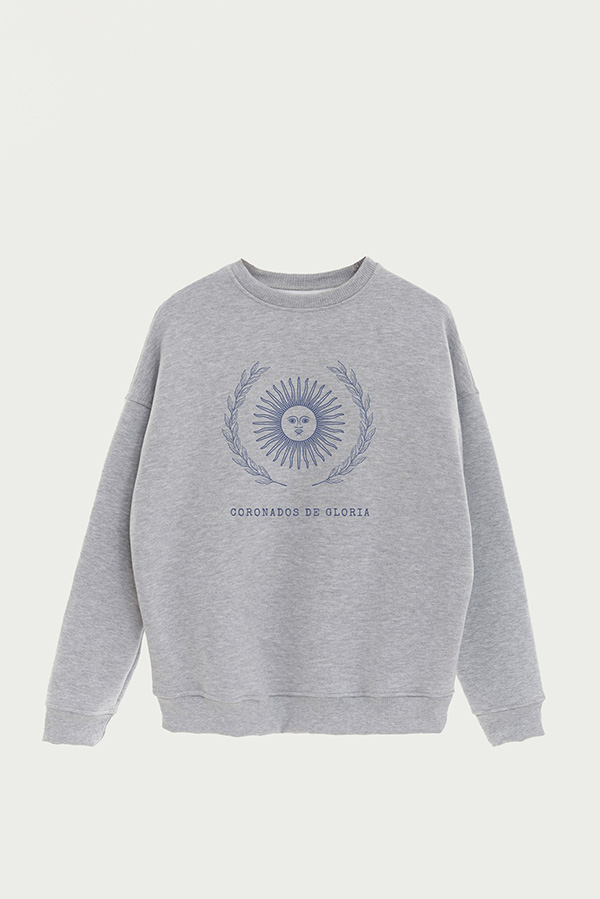 BUZO CREWNECK ESTAMPADO ARG LAUREL CORONADOS DE GLORIA