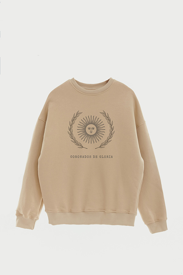 BUZO CREWNECK ESTAMPADO ARG LAUREL CORONADOS DE GLORIA