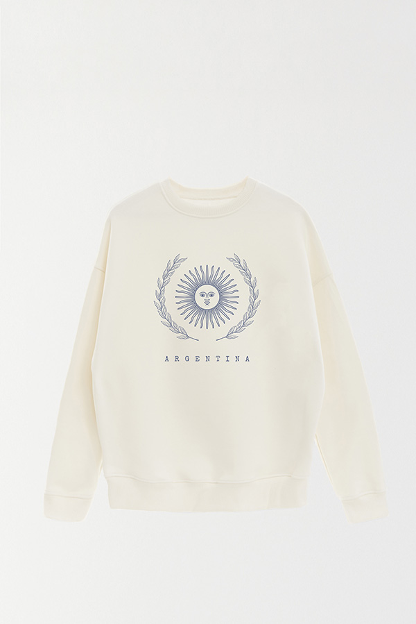 BUZO CREWNECK ESTAMPADO ARG LAUREL ARGENTINA