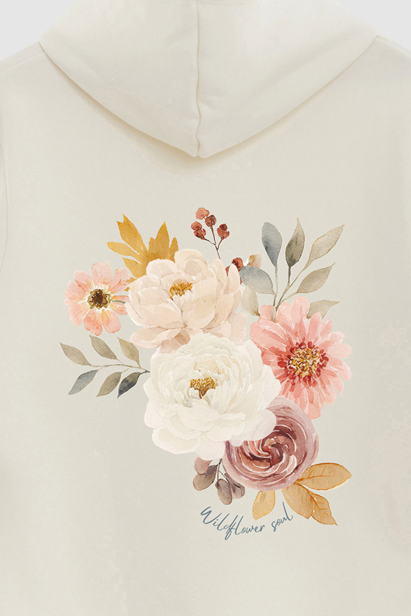 HOODIE FB ESTAMPADO FLORAL WILDFLOWER SOUL