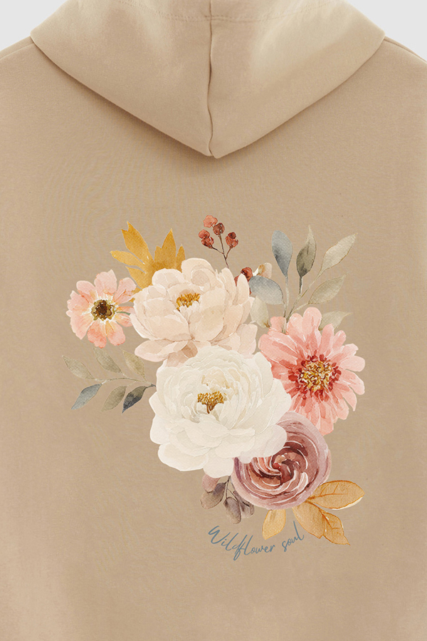 HOODIE FB ESTAMPADO FLORAL WILDFLOWER SOUL