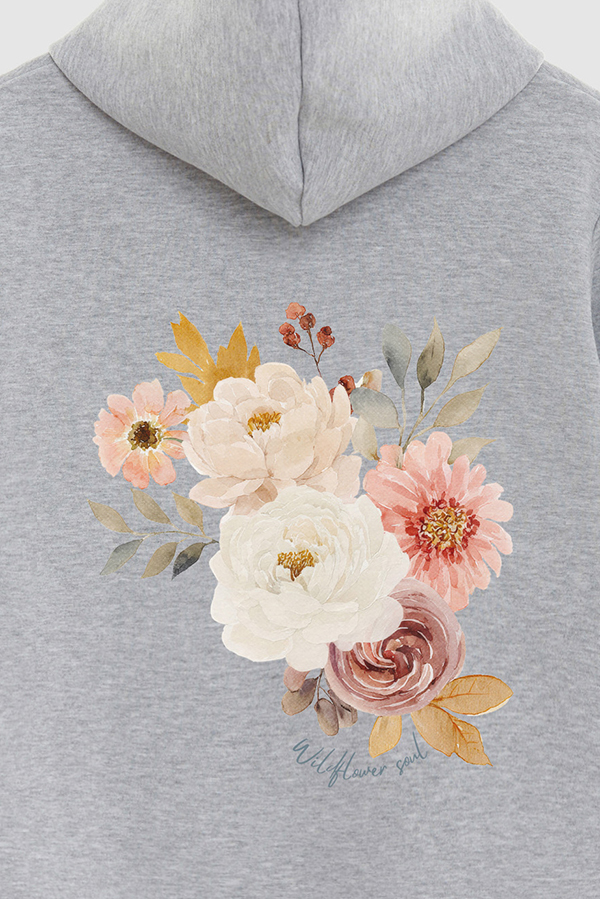 HOODIE FB ESTAMPADO FLORAL WILDFLOWER SOUL