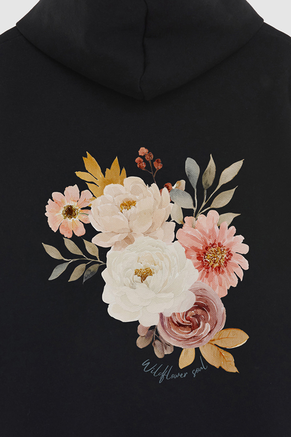 HOODIE FB ESTAMPADO FLORAL WILDFLOWER SOUL