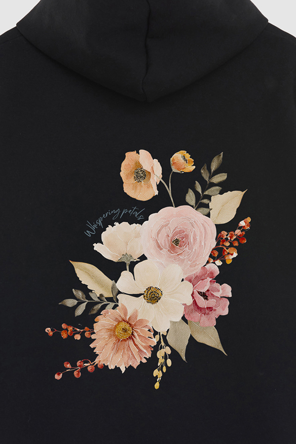 HOODIE FB ESTAMPADO FLORAL WHISPERING PETALS