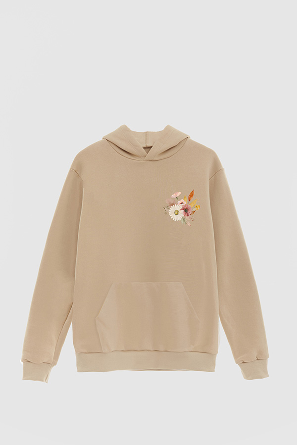 HOODIE FB ESTAMPADO FLORAL WHERE BEAUTY GROWS