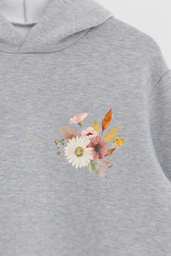 HOODIE FB ESTAMPADO FLORAL WHERE BEAUTY GROWS