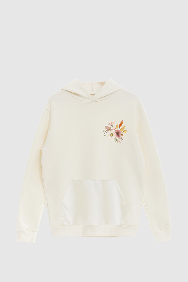 HOODIE FB ESTAMPADO FLORAL WHERE BEAUTY GROWS