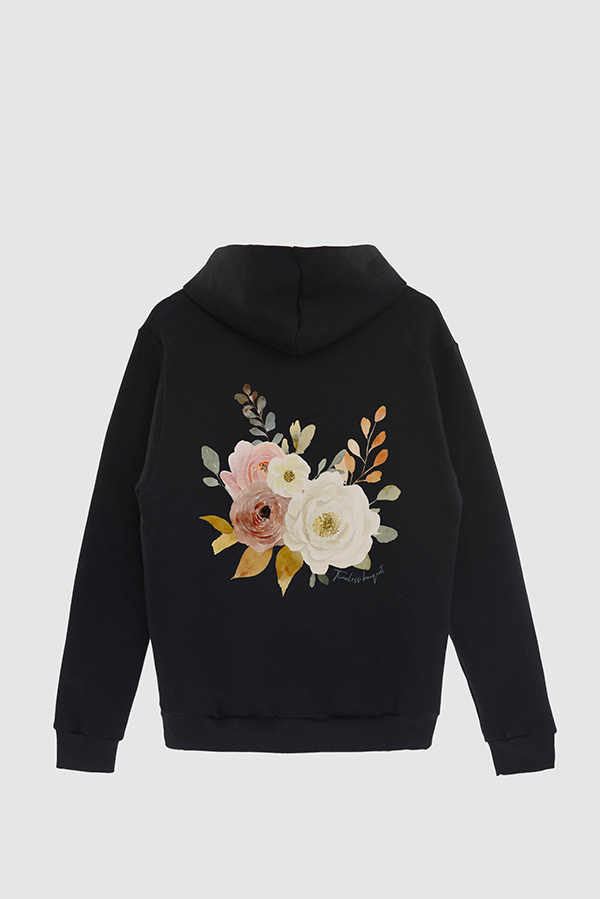 HOODIE FB ESTAMPADO FLORAL TIMELESS BOUQUET