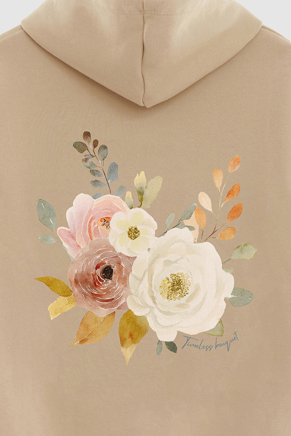 HOODIE FB ESTAMPADO FLORAL TIMELESS BOUQUET