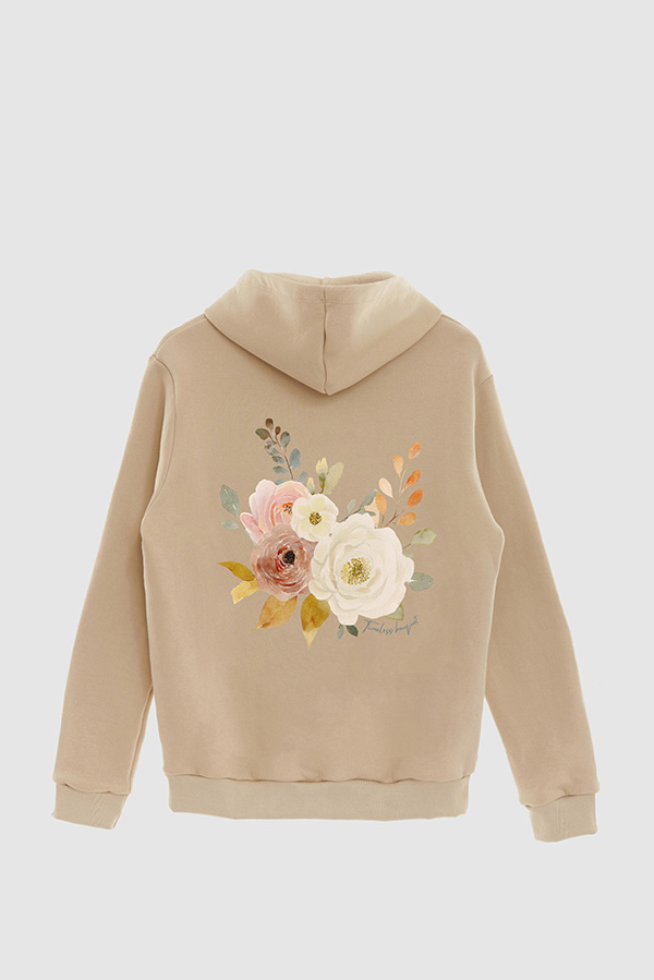 HOODIE FB ESTAMPADO FLORAL TIMELESS BOUQUET