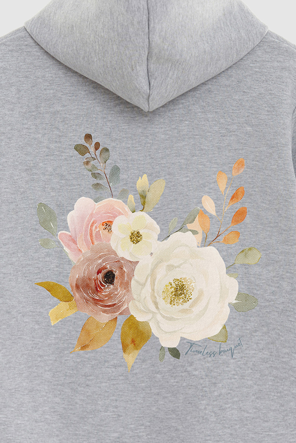 HOODIE FB ESTAMPADO FLORAL TIMELESS BOUQUET