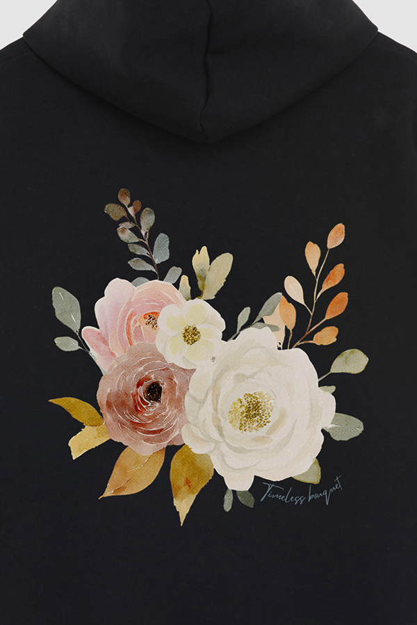 HOODIE FB ESTAMPADO FLORAL TIMELESS BOUQUET