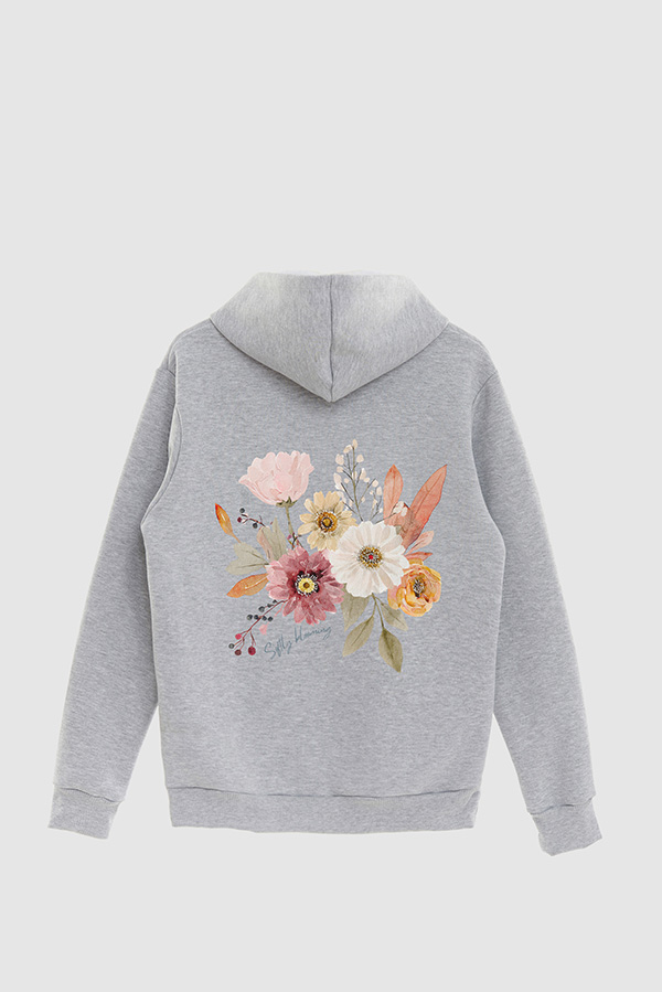 HOODIE FB ESTAMPADO FLORAL SOFTLY BLOOMING
