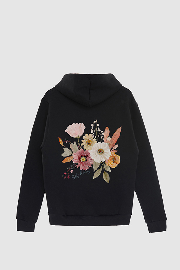 HOODIE FB ESTAMPADO FLORAL SOFTLY BLOOMING