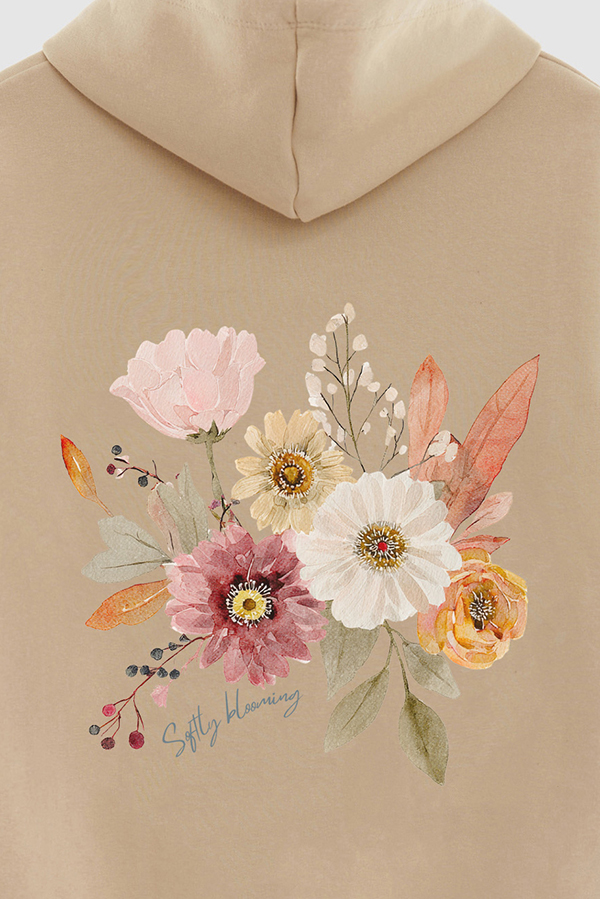 HOODIE FB ESTAMPADO FLORAL SOFTLY BLOOMING