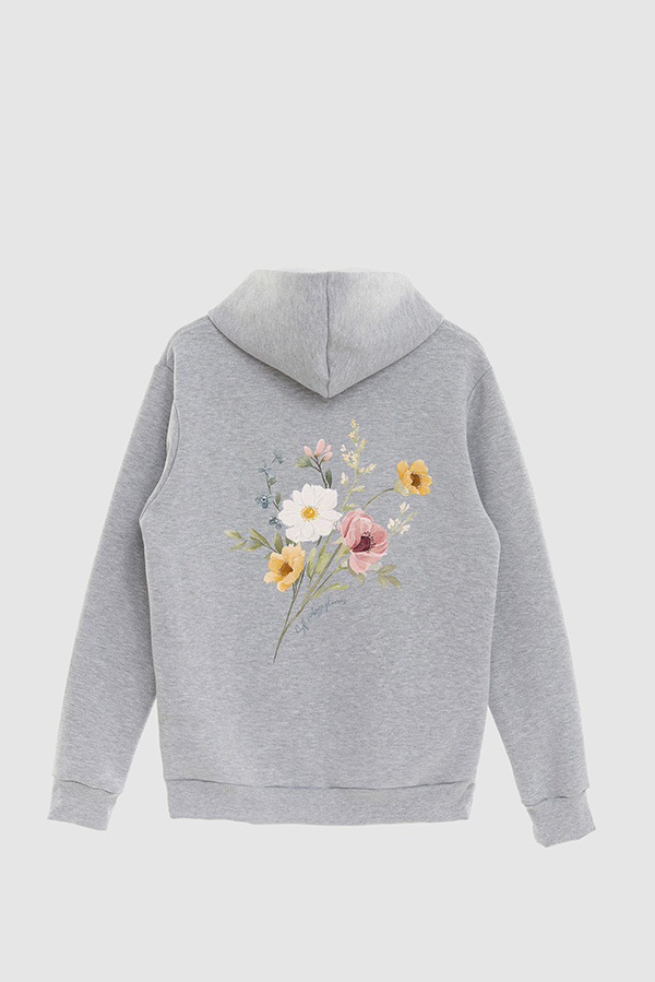 HOODIE FB ESTAMPADO FLORAL SOFT VINTAGE FLOWER