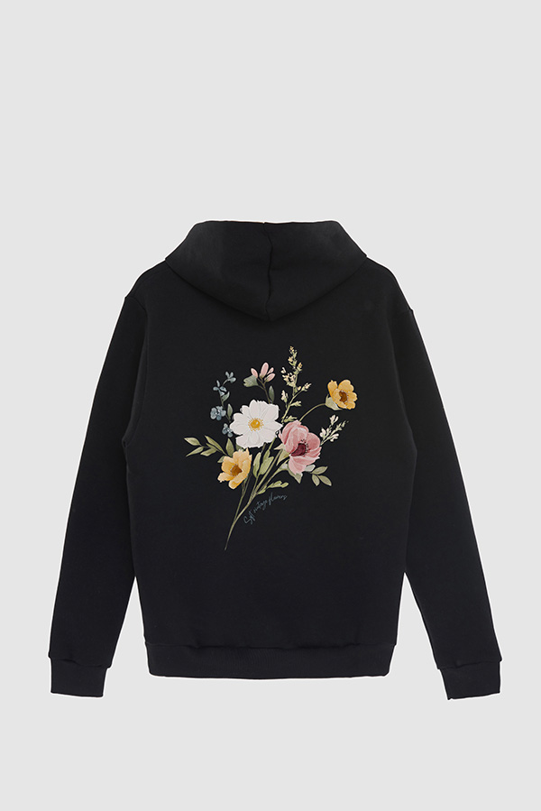 HOODIE FB ESTAMPADO FLORAL SOFT VINTAGE FLOWER