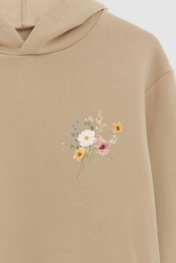 HOODIE FB ESTAMPADO FLORAL SOFT VINTAGE FLOWER