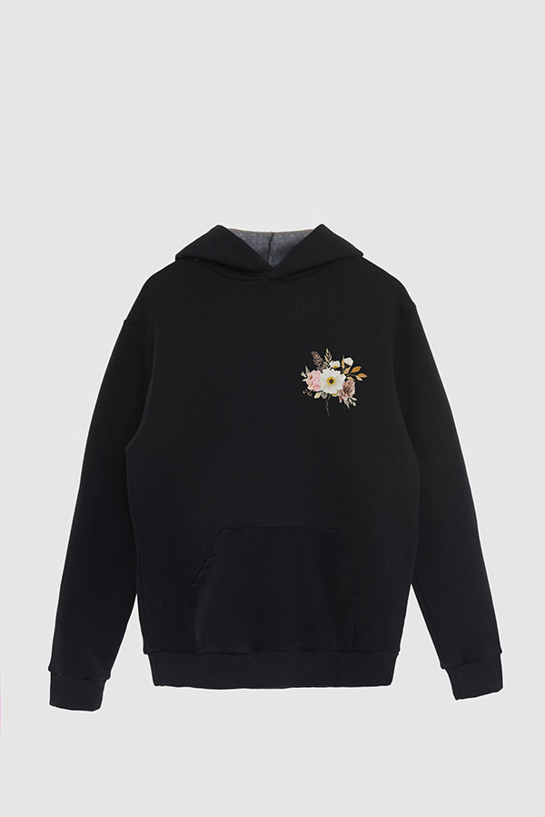 HOODIE FB ESTAMPADO FLORAL ROMANCE IN BLOOM