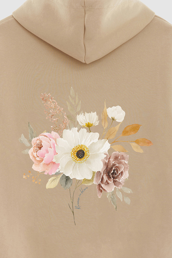 HOODIE FB ESTAMPADO FLORAL ROMANCE IN BLOOM