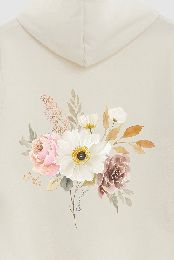 HOODIE FB ESTAMPADO FLORAL ROMANCE IN BLOOM