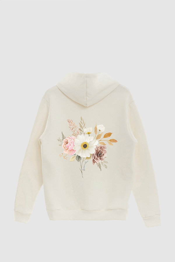 HOODIE FB ESTAMPADO FLORAL ROMANCE IN BLOOM