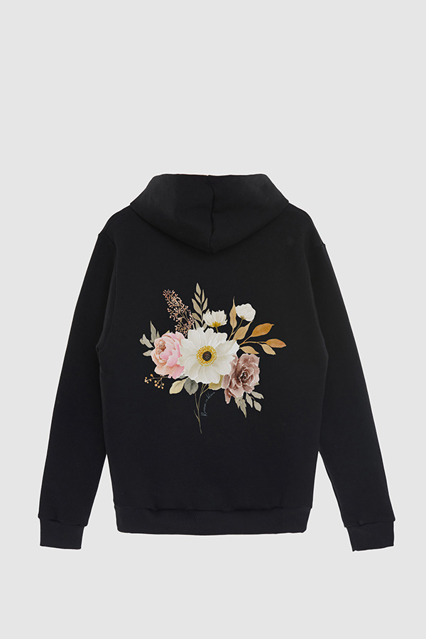 HOODIE FB ESTAMPADO FLORAL ROMANCE IN BLOOM