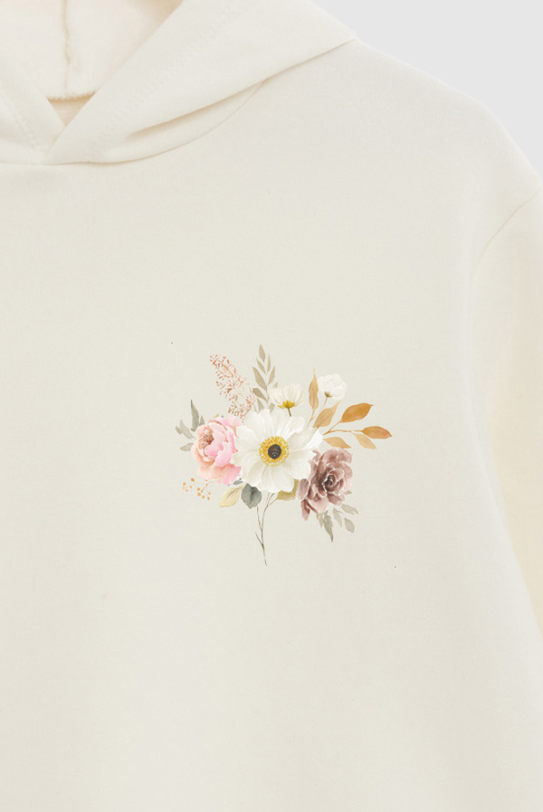 HOODIE FB ESTAMPADO FLORAL ROMANCE IN BLOOM