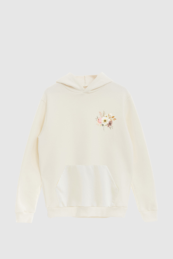 HOODIE FB ESTAMPADO FLORAL ROMANCE IN BLOOM