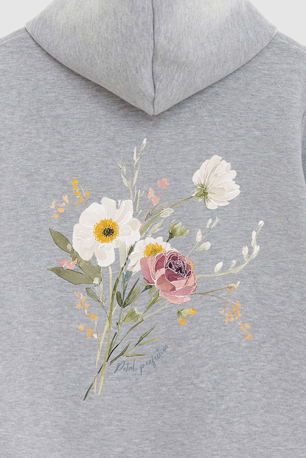 HOODIE FB ESTAMPADO FLORAL PETAL PERFECTION