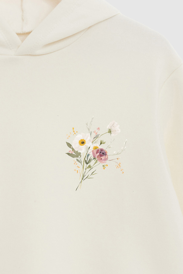 HOODIE FB ESTAMPADO FLORAL PETAL PERFECTION