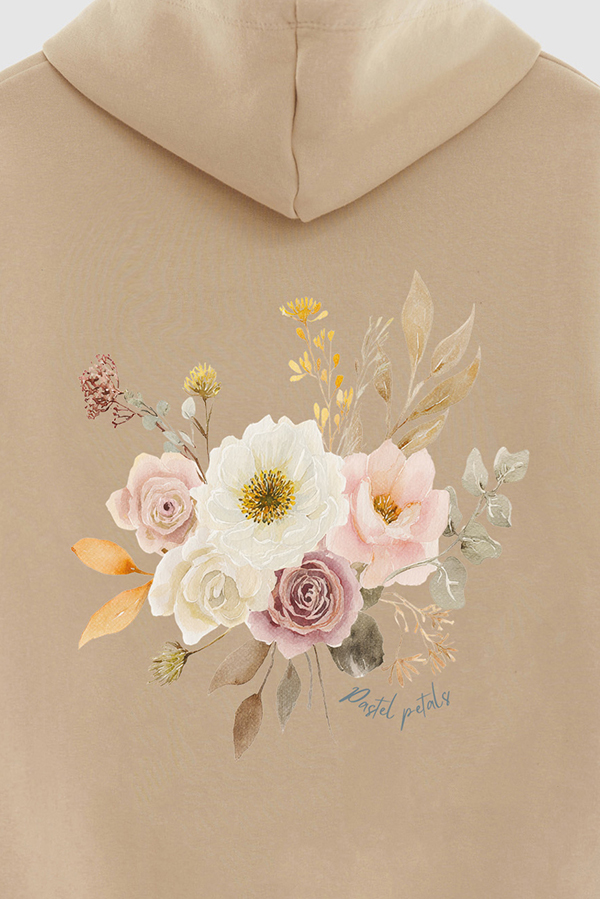 HOODIE FB ESTAMPADO FLORAL PASTEL PETALS