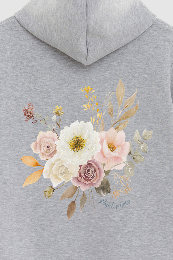 HOODIE FB ESTAMPADO FLORAL PASTEL PETALS