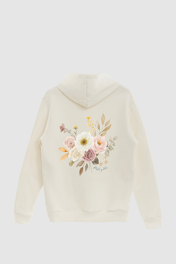 HOODIE FB ESTAMPADO FLORAL PASTEL PETALS