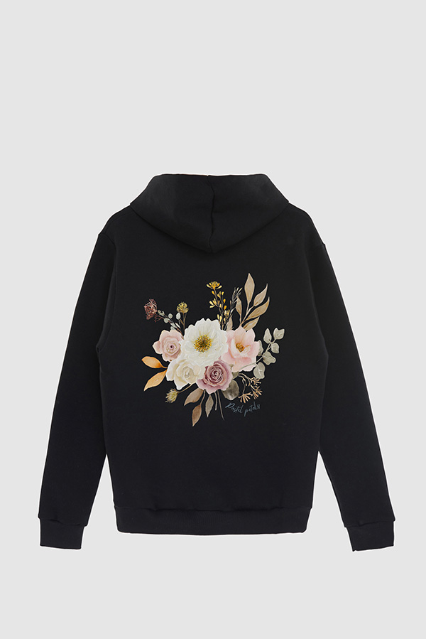 HOODIE FB ESTAMPADO FLORAL PASTEL PETALS