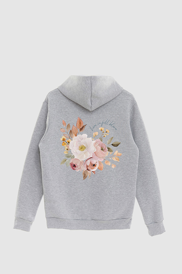 HOODIE FB ESTAMPADO FLORAL LOVE IN FULL BLOOM