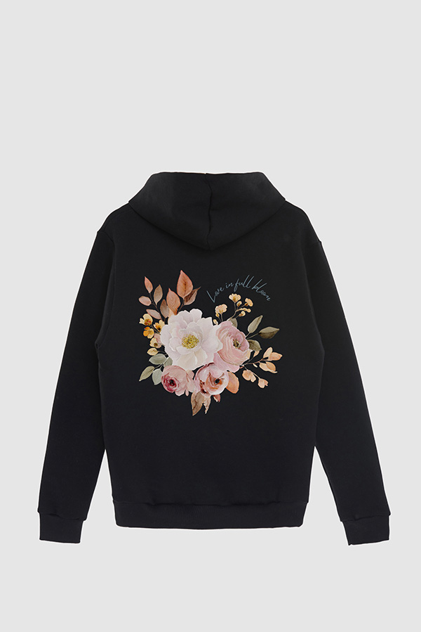 HOODIE FB ESTAMPADO FLORAL LOVE IN FULL BLOOM