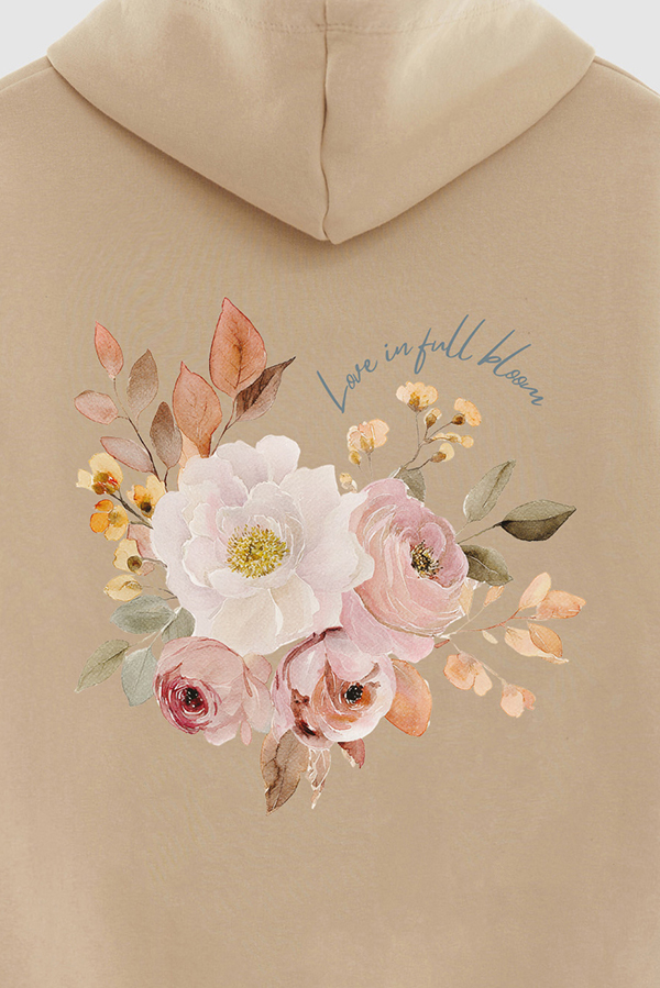 HOODIE FB ESTAMPADO FLORAL LOVE IN FULL BLOOM