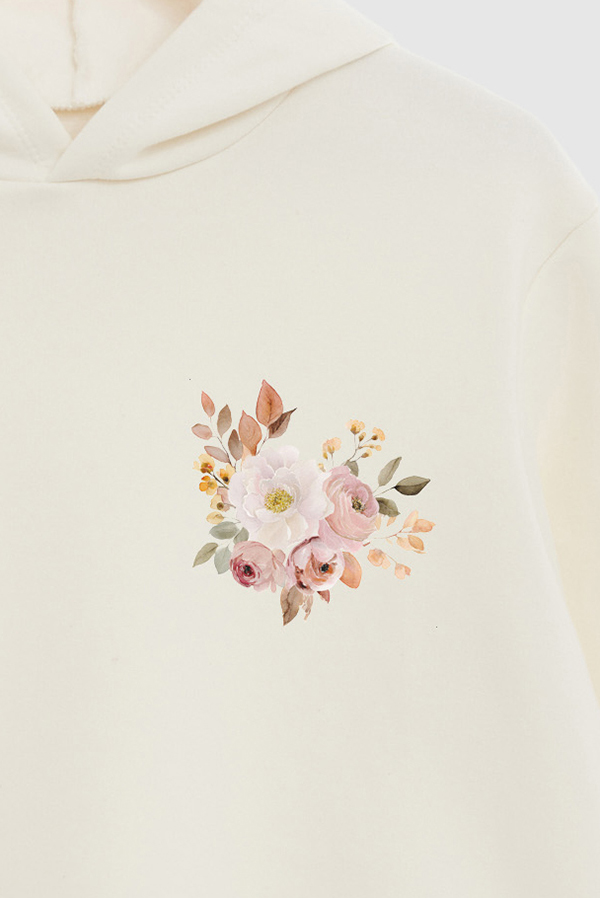 HOODIE FB ESTAMPADO FLORAL LOVE IN FULL BLOOM