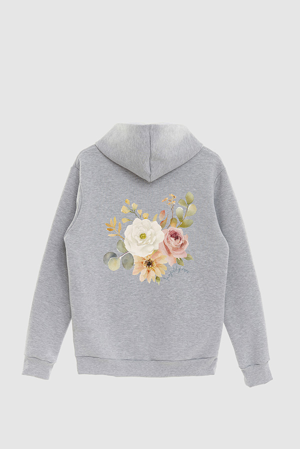 HOODIE FB ESTAMPADO FLORAL IN A FIELD OF ROSES