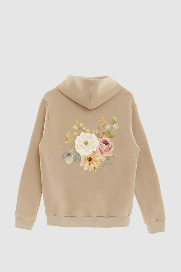 HOODIE FB ESTAMPADO FLORAL IN A FIELD OF ROSES