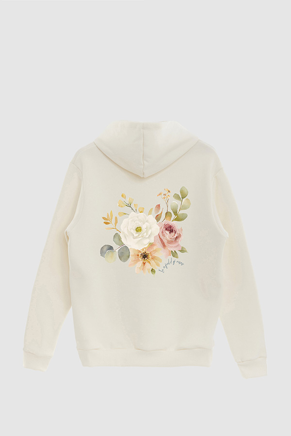 HOODIE FB ESTAMPADO FLORAL IN A FIELD OF ROSES