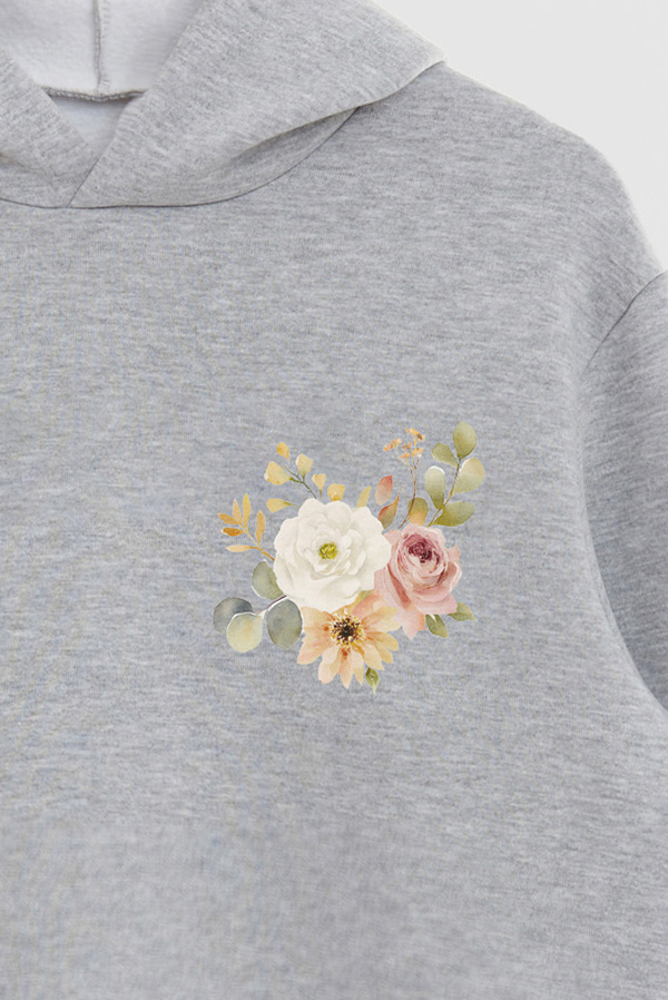 HOODIE FB ESTAMPADO FLORAL IN A FIELD OF ROSES