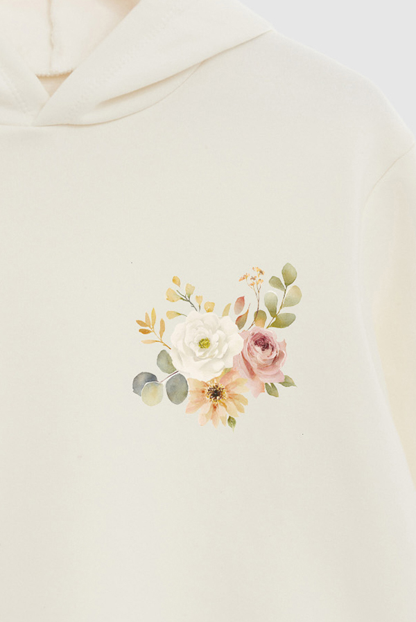 HOODIE FB ESTAMPADO FLORAL IN A FIELD OF ROSES