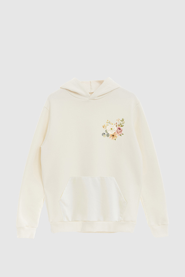 HOODIE FB ESTAMPADO FLORAL IN A FIELD OF ROSES