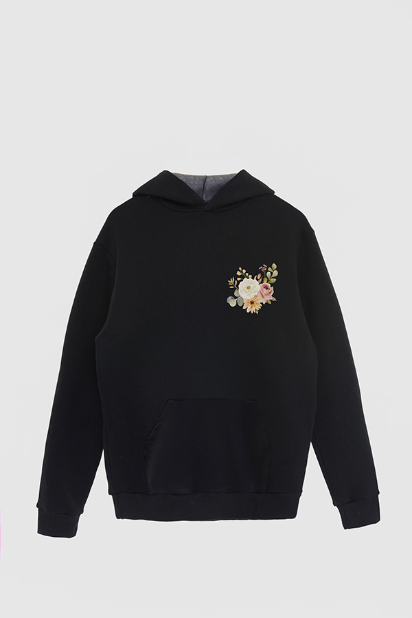 HOODIE FB ESTAMPADO FLORAL IN A FIELD OF ROSES