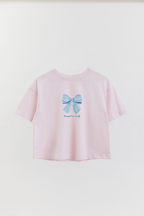 REMERA CROP ESTAMPADA COASTAL WRAPPED IN BEAUTY