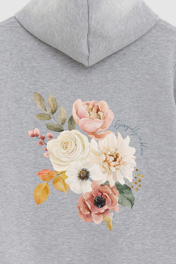 HOODIE FB ESTAMPADO FLORAL GRACEFULLY IN BLOOM